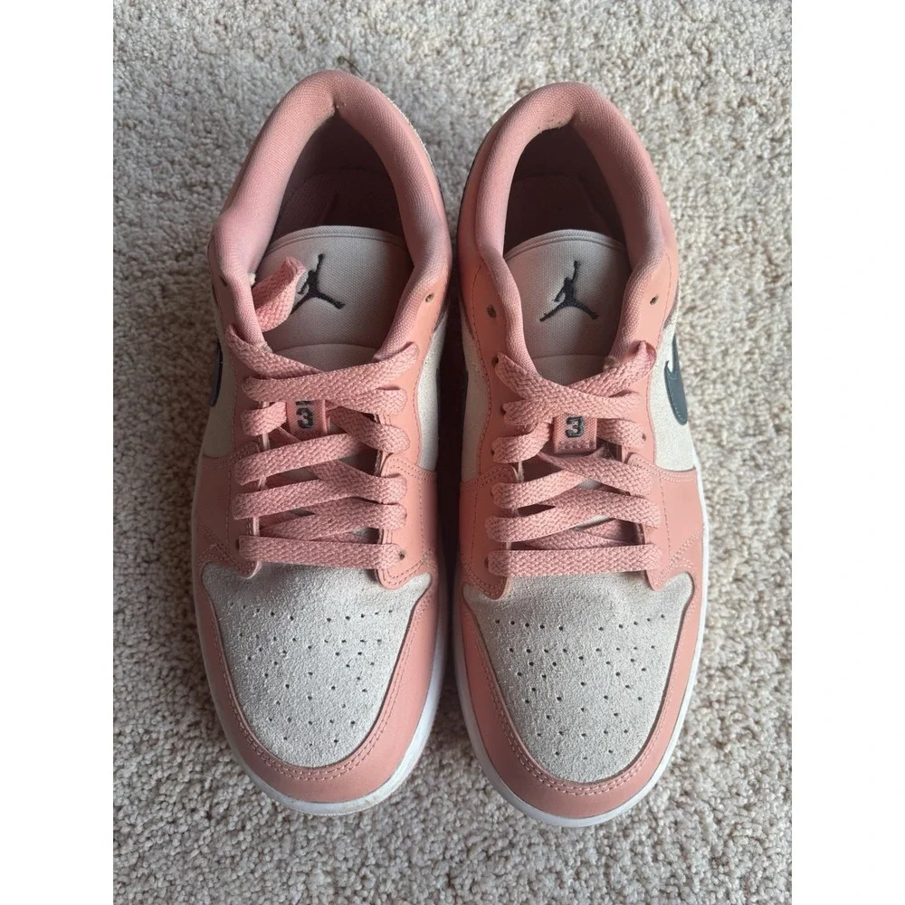 Nike Air Jordan 1 Low Light Madder Root Peach/Green DC0774-800 Women's Size 8.5